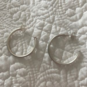 Sheila Fajl Small Silver Hoop
